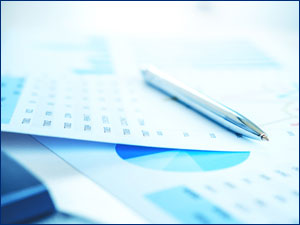 Documents and a pen.