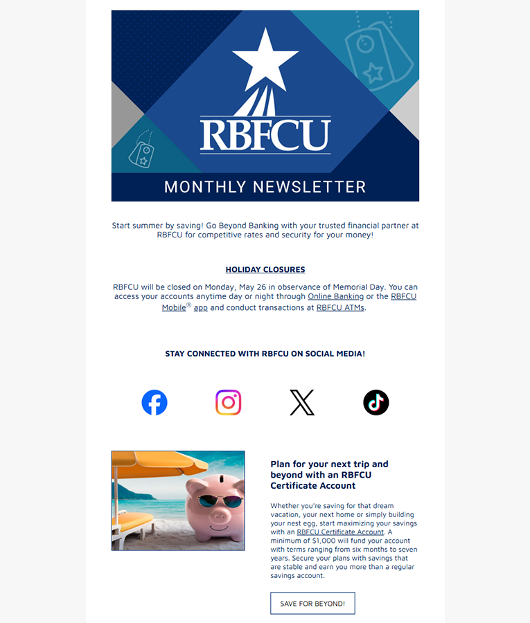 Thumbnail of May 2025 Member Newsletter.