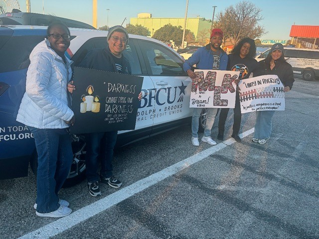 RBFCU employees at the 2025 MLK Jr. Day March in Dallas-Fort Worth