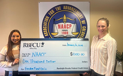 RBFCU NAACP donation 2025
