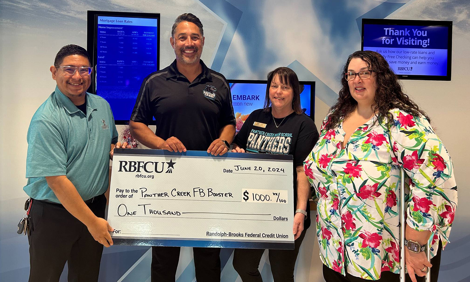 RBFCU Sponsors Panther Creek Football