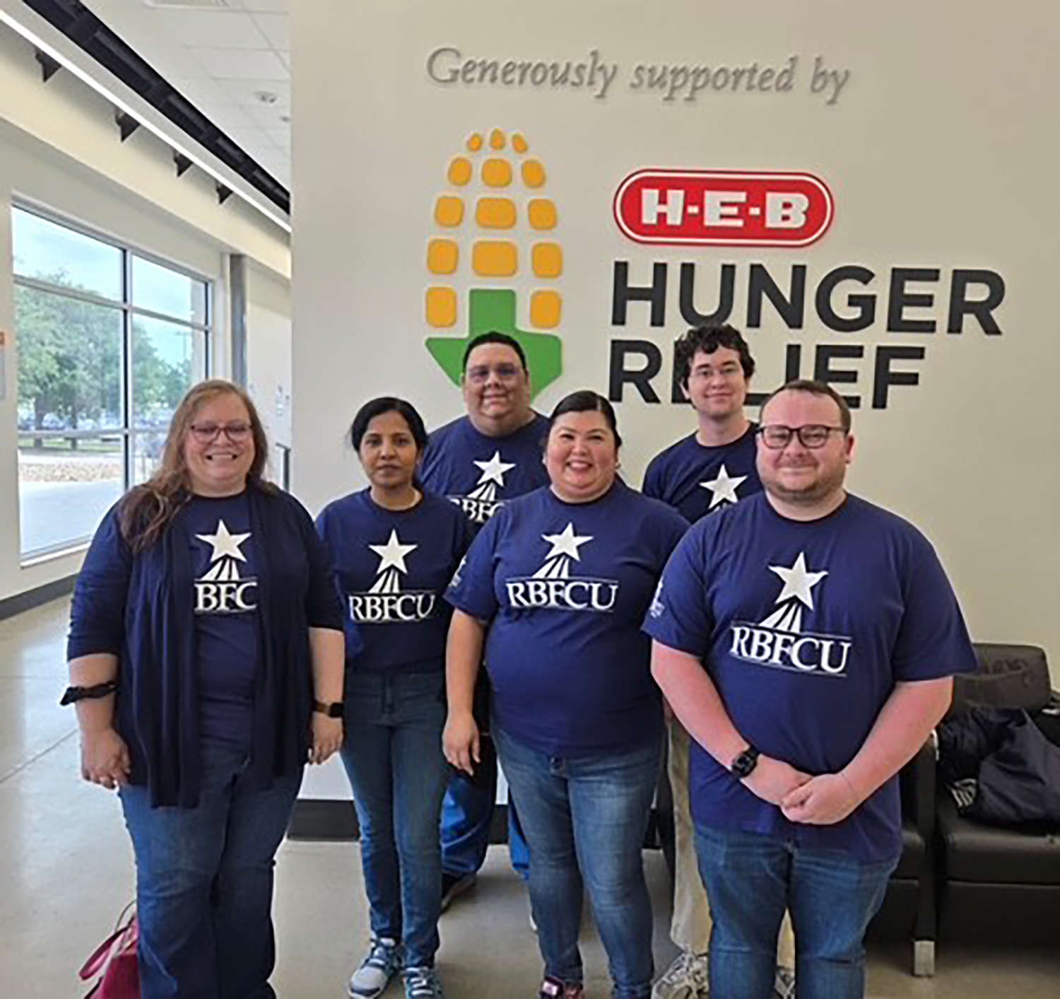 RBFCU Internal Audit team volunteers at SA Food Bank