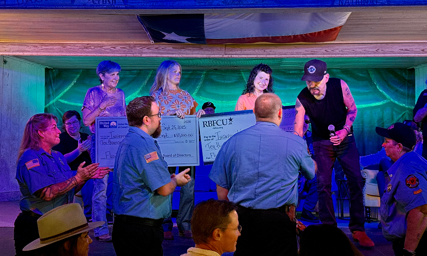 RBFCU EVP/Chief Operating Officer Sonya McDonald and Billy Bob Thorton