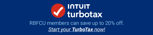 Intuit TurboTax. RBFCU members can save up to 20% off. Start your TurboTax now!