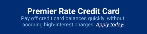 RBFCU Premier Rate Credit Card: Pay off credit card balances quickly, without accruing high-interest charges. Apply today!