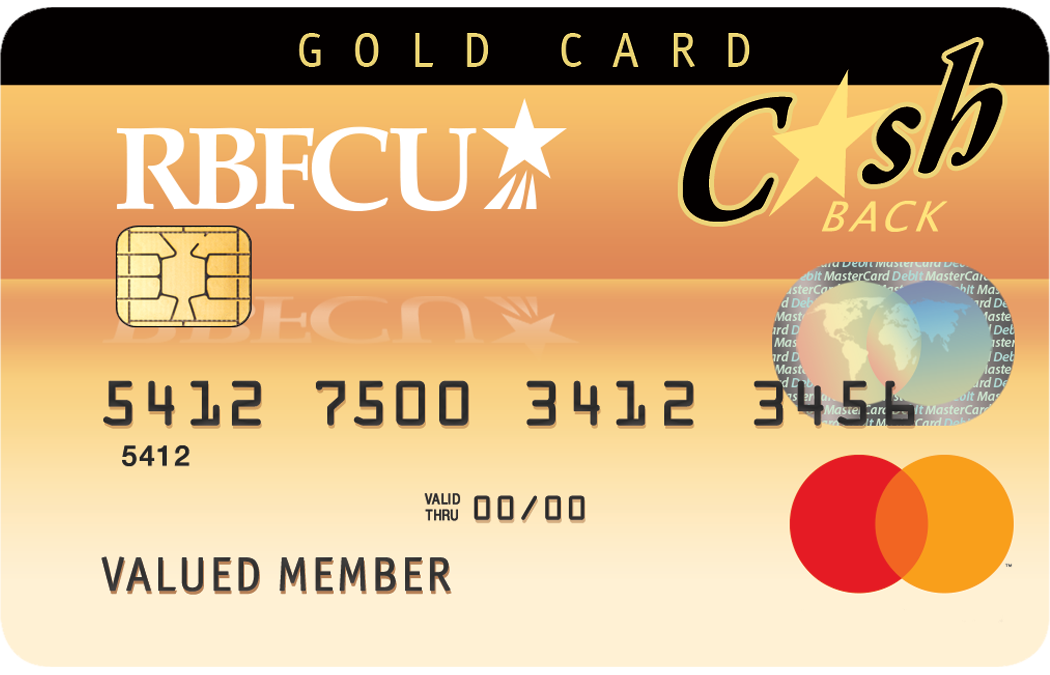 RBFCU Gold CashBack Mastercard credit card