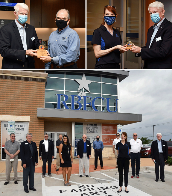 The Texas Air Force Association has named Randolph-Brooks Federal Credit Union (RBFCU) the Civilian Organization of the Year Award and also recognized Business Development Officer Jenifer Florence with the association’s Medal of Freedom Award.