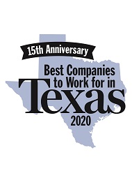 Best Companies to Work for in Texas 2020 logo