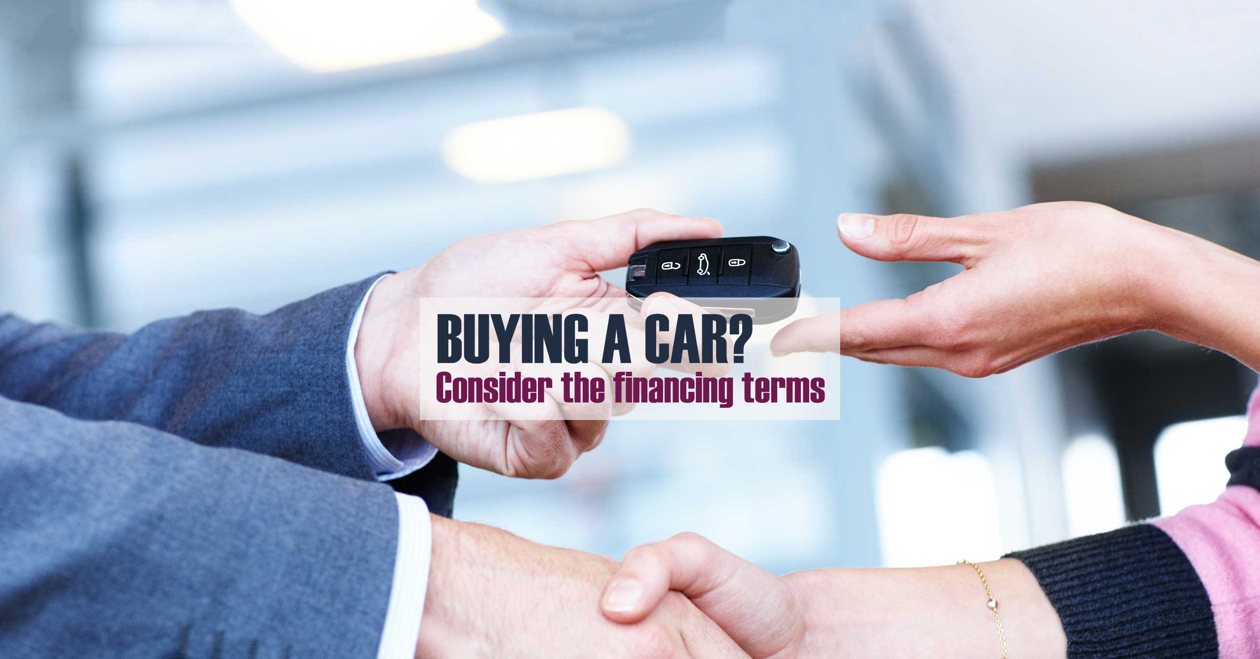 BuyingaCarConsidertheFinancingTerms