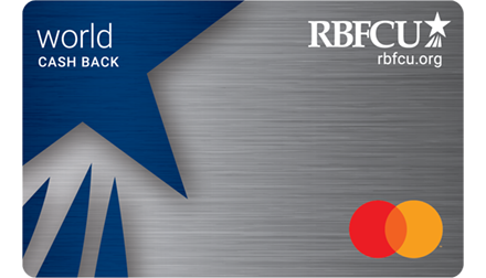 RBFCU World Cash Back Mastercard credit card